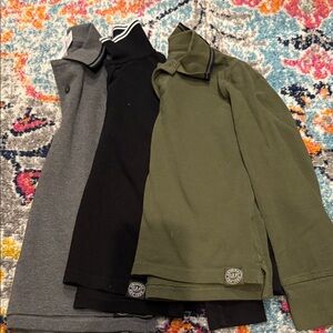Lot of 3 Gap Long Sleeve Polo Shirts